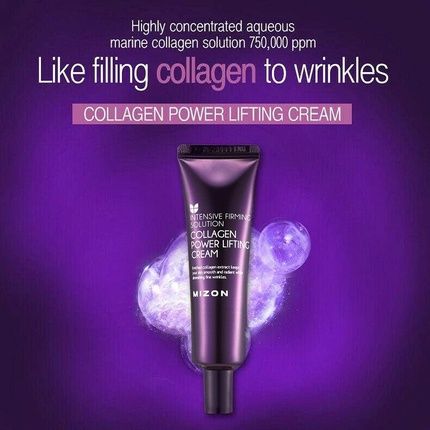Mizon Collagen Power Lifting Cream 35Ml Day And Night Anti-Aging And Intensive Moisturizing 75% Marine Collagen Korean Skin Care