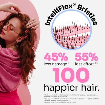 Wetbrush Go Green Curl Detangler Hairbrush With Ultra Soft Intelliflex Bristles For Curly Hair Black - Image 3