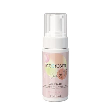 Inebrya Ice Cream Curly Plus Curl Defining Foam For Curly Hair 150Ml