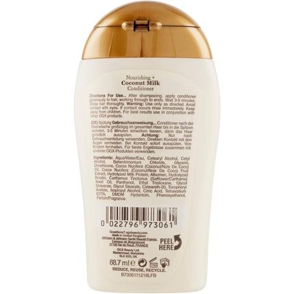 Ogx Nourishing Coconut Milk Conditioner 88.7Ml - Image 3