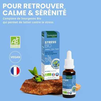 Santarome Bio Organic Stress Bud Macerate Anti-Stress Food Supplement - Image 3