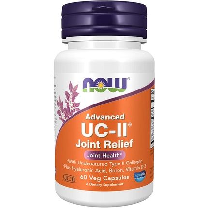 Now Uc-Ii Advanced Joint Relief With Undenatured Type Ii Collagen 60 Veg Capsules