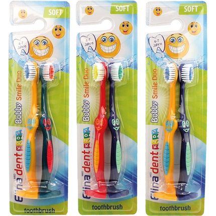 Elina Toothbrush Elina 2Pcs For Kids With Base