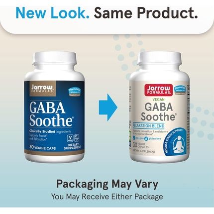 Jarrow Formulas Gaba Soothe 3 Ingredient Dietary Supplement For Relaxation