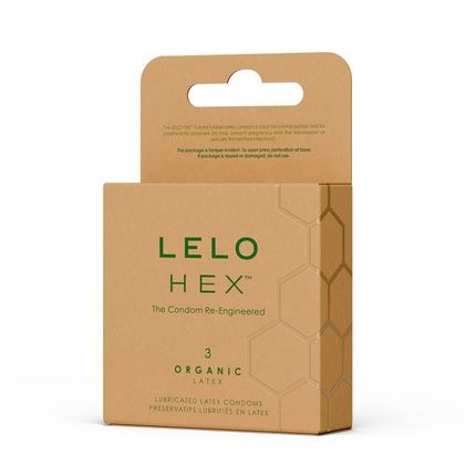 Lelo Hex Organic Condom Box - Pack Of 3