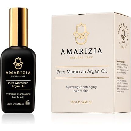 Amarizia Pure Argan Oil From Morocco 100% Organic Cold Pressed Vegan Cruelty-Free Hair Moisturizer For Skin Face Beard Nails Anti-Aging Wrinkle - Image 3