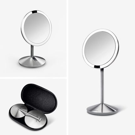 Simplehuman St3004 12Cm Sensor Mirror Fold Light Up Makeup Magnifying Mirror