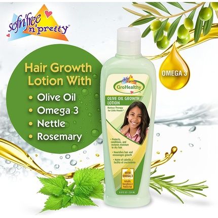 Sofn'Free N'Pretty Grohealthy Olive Oil Growth Hair Lotion 1 Count - Image 3