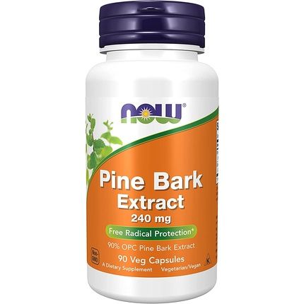 Now Foods Pinerk Extract 240Mg 90% Opc Pine Bark Extract 90 Capsules