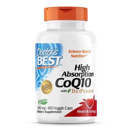 Doctor'S Best High Absorption Coq10 200Mg 180 Veggie Caps