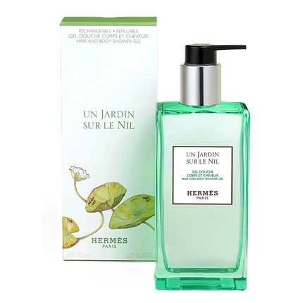 Hermes Un Jardin Sur Le Nil Hair And Body Shower Gel Refillable 6.5 Ounce