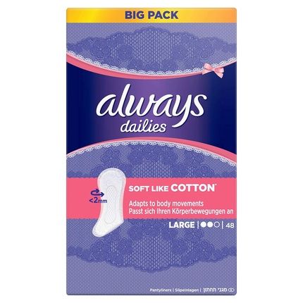 بطانات اللباس الداخلي الكبيرة ناعمة دائمًا مثل القطن