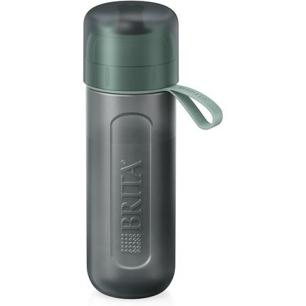 Brita Sport Water Filter Bottle Model Active Dark Green 600Ml With 2 Microdisc Filters