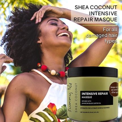 Sunny Isle Shea Coconut Intensive Repair Masque 16Oz