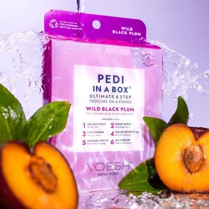 Voesh Pedi In A Box Ultimate 6 Step Wild Black Plum - Image 3