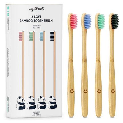 My White Secret Bamboo Toothbrush 4 Pack