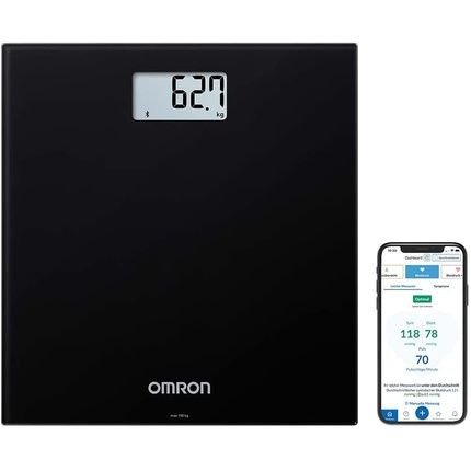 Omron Hn300T2 Intelli It Smart Bathroom Scales For Body Weight With Bluetooth Compatibility - Black