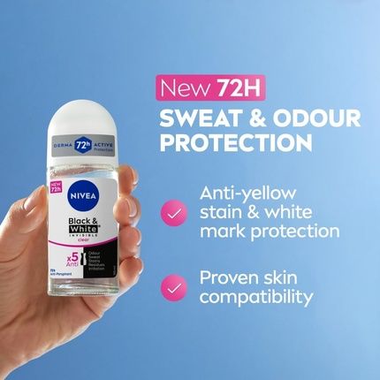 Nivea Invisible For Black & White Women Deo Rollon 50Ml