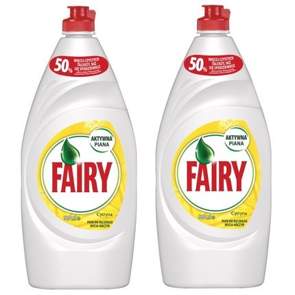 Fairy Dishwashing Liquid Lemon 2X900 Ml