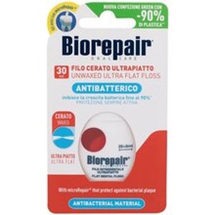 Biorepair Antibacterial Unwaxed Ultra Flat Floss For Sensitive Teeth