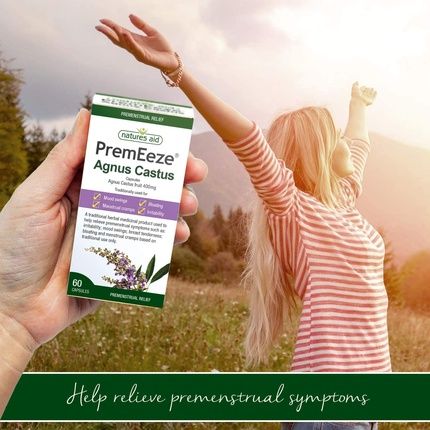 Natures Aid Premeeze Agnus Castus 400Mg 60 Capsules - Image 3