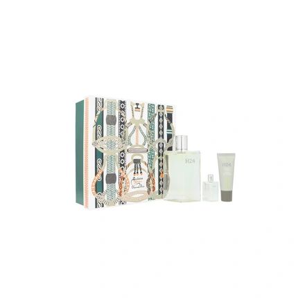 H24 By Hermes For Men 3 Piece Gift Set 3.3Oz Edt Spray 0.68Oz Face Moisturizer