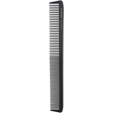 T4B Lussoni Cutting Comb Carbon Haircutting Comb For All Hair Types With Antistatic And Negative Ions, Coarse And Fine Teeth 110