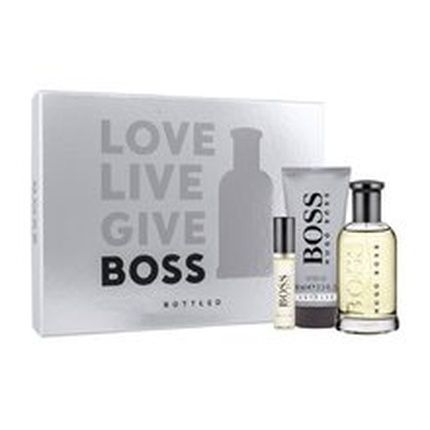 Hugo Boss Bottled Gift Set 100Ml & 10Ml Edt Spray & 100Ml Shower Gel