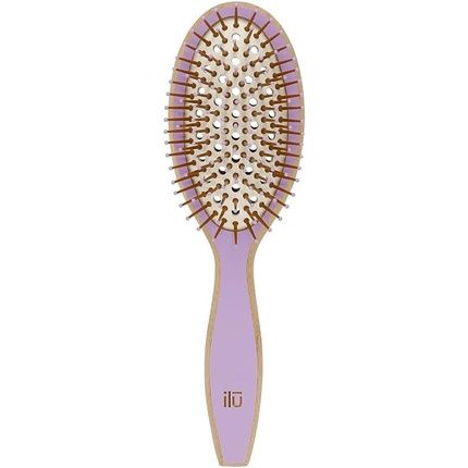 T4B Ilu Bamboom Detangling Eco Friendly Bamboo Hairbrush Wild Lavender Oval