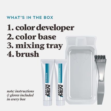 Just For Men M45 Brush-In Color Gel For Mustache And Beard - Dark Brown 28.4G