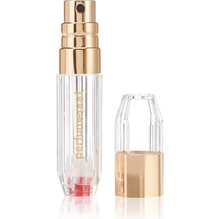 Travalo Perfume Pod Crystal Perfume Atomizer Gold For Unisex 0.17 Oz Refillable Spray