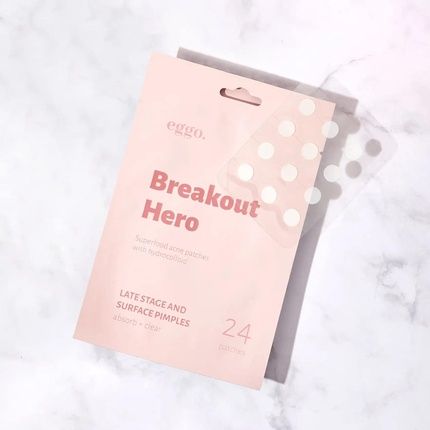 Eggo Breakout Hero Hydrocolloid Pimple Patch 24 Pieces Pimple Cleaning Stickers For Mature Pimples Acne Patches That Reduce Redness And Inflammation Skin Treatment - Pack Of 24 - Image 3