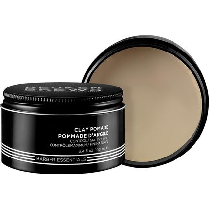 Redken Brews Men'S Clay Pomade Maximum Hold And Gritty Finish 100Ml