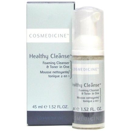 Cosmedicine Healthy Cleanse Foaming Cleanser/Toner Travel Size 1.52 Oz