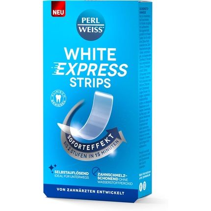Perlweiss White Express Strips Teeth Whitening In 15 Minutes - Up To 2 Levels