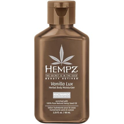 Hempz Body Lotion Vanilla Lux Mini Daily Moisturizing Cream With Shea Butter And Aloe