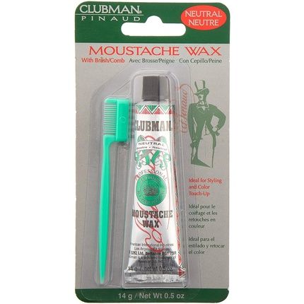 Clubman Pinaud Neutral Beard Wax With Small Beard Comb 14G