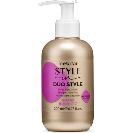 Inebrya Stylein Duo Style Smooth & Curly Prestyling Fluid 200Ml