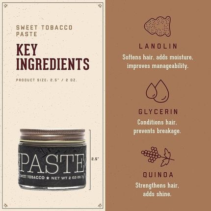 18.21 Man Made Sweet Tobacco Paste For Men 2 Oz - Image 3