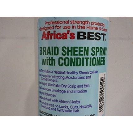 Braid Sheen Spray With African Herbs And Conditioner 355Ml