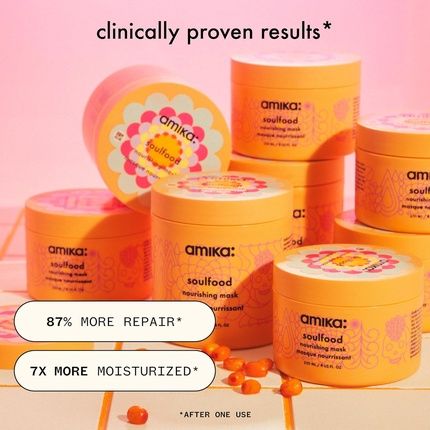 قناع مغذي للشعر من أميكا سولفود - العناية بالشعر المرطب للشعر الجاف والتالف