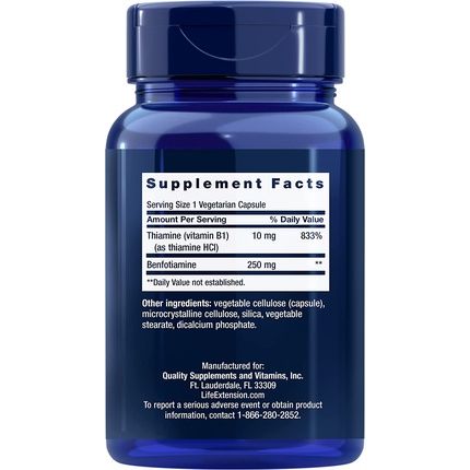 Benfotiamine 250Mg 120 Capsules