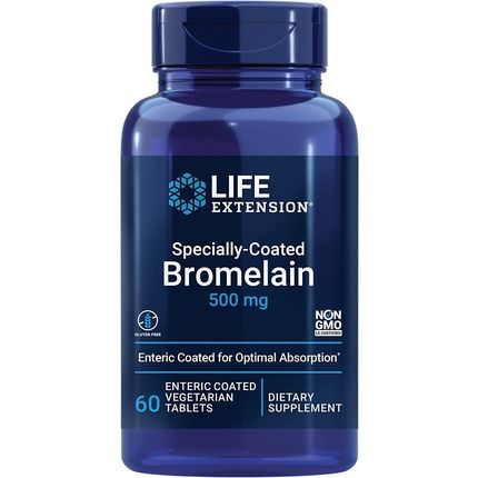 Specially Coated Bromelain 500Mg Enteric Coated Tablets 60 Count
