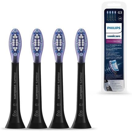 Philips Sonicare G3 Premium Gum Care Hx9054 4 Toothbrush Heads - Colour: Black