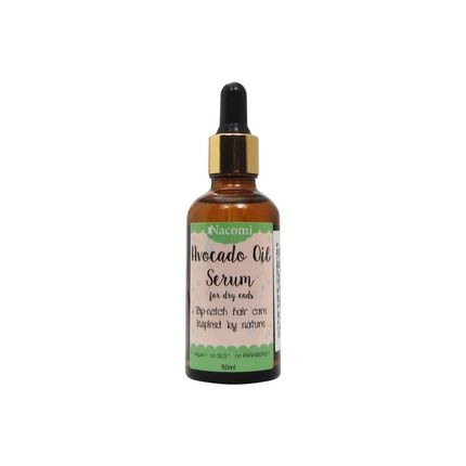 Nacomi Natural Vegan Avocado Oil Serum For Dry Ends 50Ml