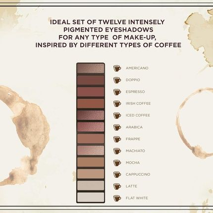 Eveline Cosmetics Charming Mocha 12-Shade Eyeshadow Palette - Captivating Coffee - Image 3