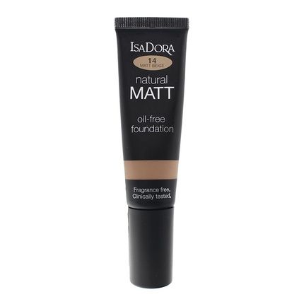 Isadora Natural Matt Foundation 35Ml - Shade 14 Matt Beige