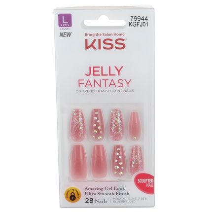 Kiss Jelly Fantasy Rosey Long Length 28 Count