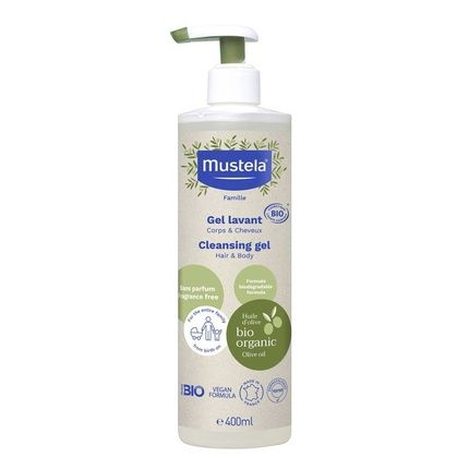 Mustela Organic Shampoo Gel With Dispenser 400Ml Mustela