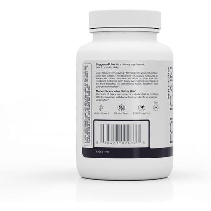 Foligain Color Rescue Supplement For Graying Hair 60 Capsules